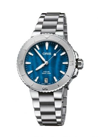 Oris Aquis Date Mother of Pearl BLUE |  36.5MM
01 733 7770 4155-07 8 18 05P