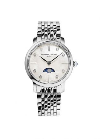 Frederique Constant Slimline Moonphase Steel | 30MM
FC-206MPWD1S6B