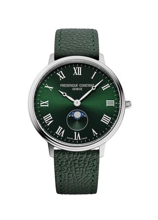 Frederique Constant Slimline Moonphase Green| 39mm
FC-206RGR3S6