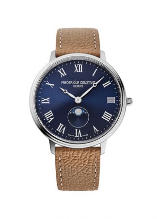 Frederique Constant Slimline Moonphase Blue | 39mm
FC-206RN3S6