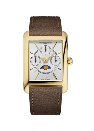Frederique constant classic Carree Business timer PVD | 42.3 X 30mm