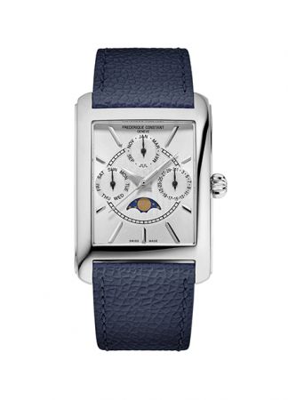 Frederique constant classic Carree Business timer Silver | 42.3 x 30mm