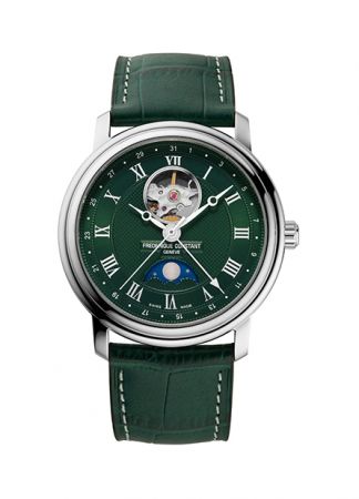 Frederique Constant Classics Moonphase Green | 40mm
FC-335MCGRW4P26