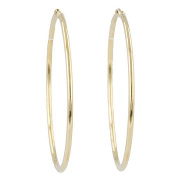Dot | Earrings 14 Carat Yellow Gold | Ø50 mm