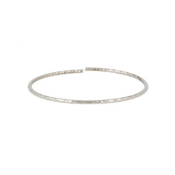 Dot | White Gold | Bangle Facets 2 mm