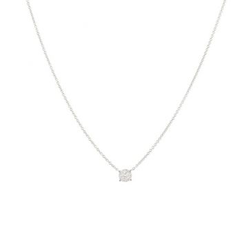 Lux | Necklace White Gold with Diamonds small Pavé | 45cm 