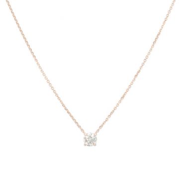 Lux | Necklace Solitaire Pink Gold | Diamond 0,30ct