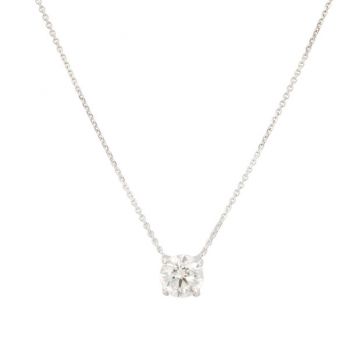 Lux | Necklace Solitaire White Gold | Diamond 1,00ct