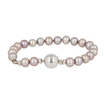 Sundrops  | Bracelet White Gold | Pearl grey