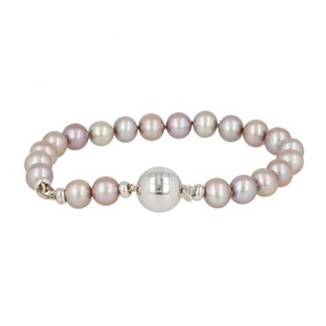 Sundrops  | Bracelet White Gold | Pearl grey