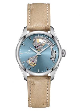 Hamilton Jazzmaster Open Heart Lady Blue Automatic Leather | 36mm