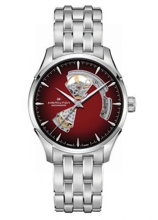 Hamilton Jazzmaster Open Heart Smoky Bordeaux | 40mm
H32675170