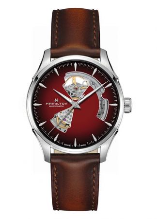 Hamilton Jazzmaster Open Heart Bordeaux/Leather | 40mm
H32675570