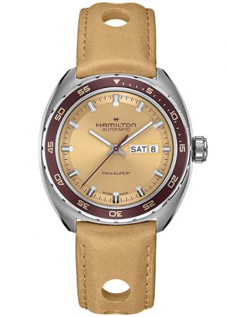 Hamilton American Classic Pan Europe Day Date Beige AUTO  | 42MM | H35435820