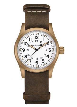 Hamilton Khaki Field Mechanical Bronze Titanium White | 38mm