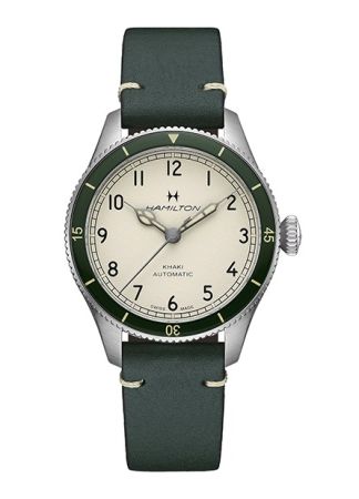 Hamilton khaki Aviation Pilot Pioneer Green | 38mm H76255810