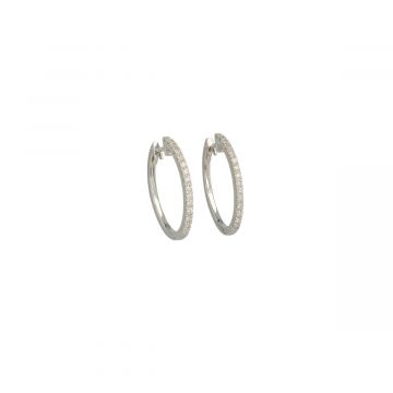 Lux | Hoops White Gold | Diamond 0.34ct