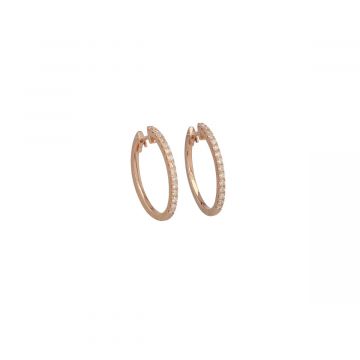 Lux | Hoops Pink Gold | Diamond 0.34ct