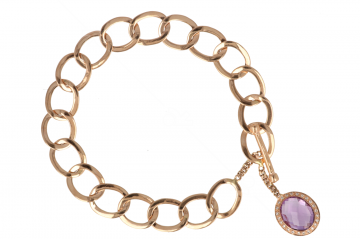 Sundrops | Bracelet Pink Gold  | Amethyst