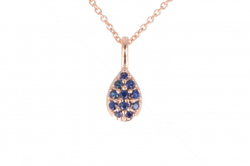 Yeva pinkgold Pendant Sapphire