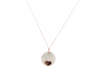 Sundrops | Necklace Pink Gold | Diamonds - Mother of Pearl