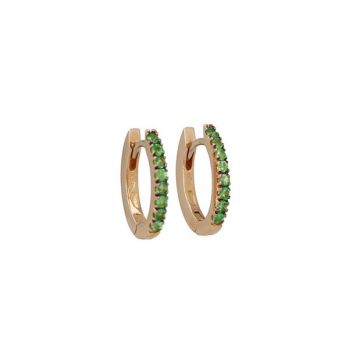 Varivello Earrings Fine Small Tsavorite | Pinkgold