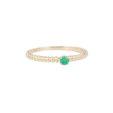 Yeva | Ring Yellow Gold | Emerald