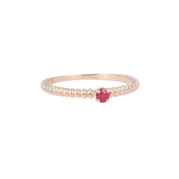 Yeva | Ring Pink Gold | Ruby