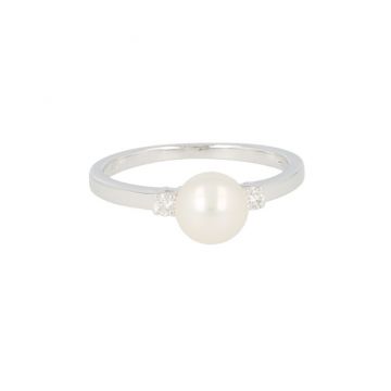 Shima Pearls | Ring White Gold | Pearl & Diamonds