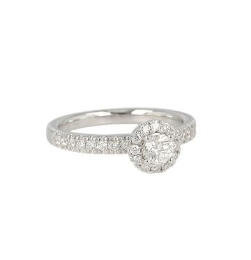 Lux | Ring White Gold | Diamonds 0.61ct
