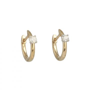 Lux | Hoops Yellow gold Diamond | 0.23ct