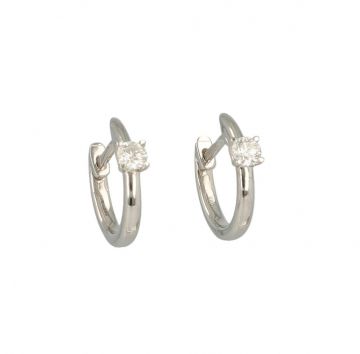 Lux | Hoops White gold Diamond | 0.23ct