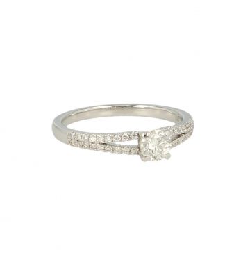 Lux | Ring White Gold Diamonds | 0.58ct