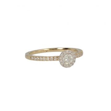 Lux | Ring Yellow Gold | Diamonds 0.40ct