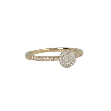 Lux | Ring Yellow Gold | Diamonds 0.40ct