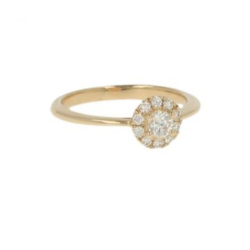 Lux | Ring Yellow Gold| Diamond  0.35CT