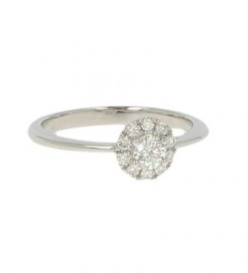 Lux | Ring White Gold | Diamonds 0.35ct