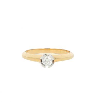 Lux | Ring Yellow Gold | Diamond 0,25ct