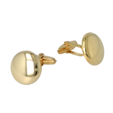 Cufflinks | Yellow gold | Round 15.5 mm