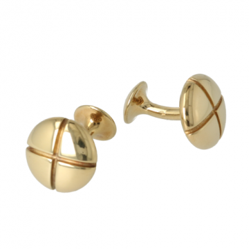 Cufflinks | Yellow gold | Round 15.6 mm 