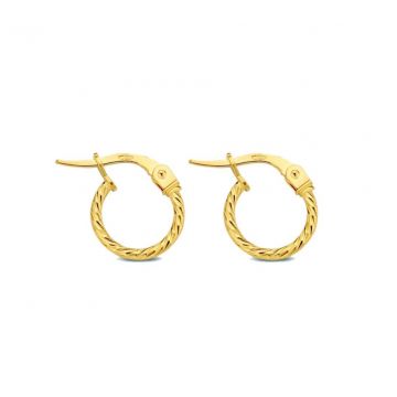Minitials Mini Hoops | 18ct Gold