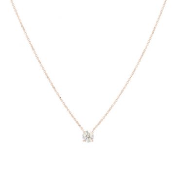 Lux | Necklace Solitaire Pink Gold | Diamond 0,26ct