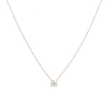 Lux | Necklace Solitaire Pink Gold | Diamond 0,26ct