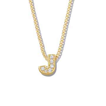 Minitials One Pavé Initial Necklace 