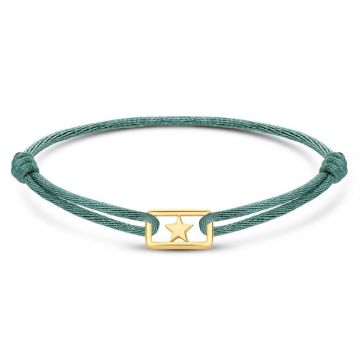 Minitials One Unity Satin Bracelet | 18ct Gold