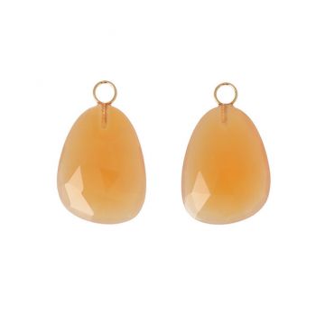 Varivello Pendants | Orange Onyx | 20 x 15 mm