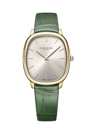 Raymond Weill Toccata Yellow PVD/Green 5280-PC-64001