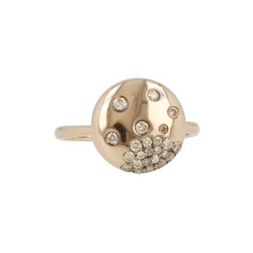 Sundrops | Ring Pink Gold | Brown Diamonds