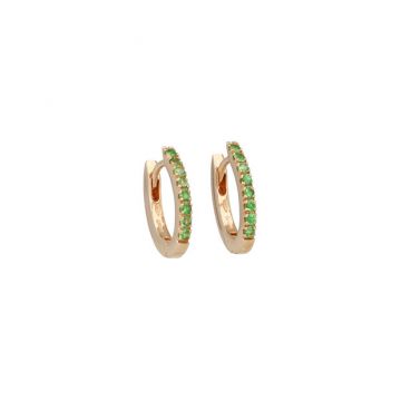 Varivello Earrings |Tzavorite| Pinkgold