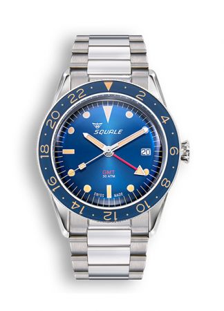 Squale Sub-39 GMT Vintage Blue Bracelet | 40mm
SUB-39GMTB.BR22